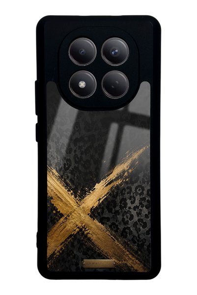 Spoyi Xiaomi Redmi Note 15 Golden Leopard X Design Glossy Phone Case