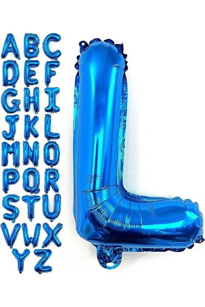Baloane Vesele Balon Folie Litera L Albastru 40 cm LTR8-L