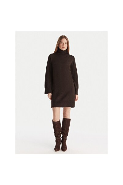 Vero Moda Γυναικείο Πλεκτό Φόρεμα 10331900 Καφέ