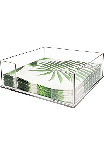ZeeSquare Acrylic Napkin Holder for Table | Clear Luncheon Napkin Dispenser &...