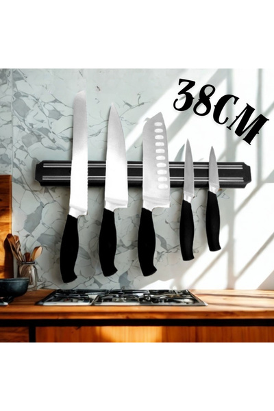 OEM Suport magnetic pentru cuțite, Negru, Organizator, 35 cm