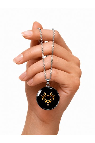 Oxolux, Lavinia Colier Mystic Love, in cutie cadou, design contrastant, bijut...