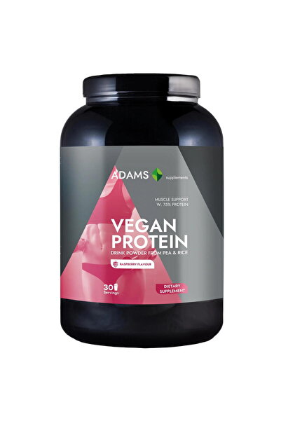 Adams Supplements Proteina Vegana cu Aroma de Zmeura 908g