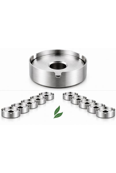 HOMEDEFNE 10 Pieces of Ashtrays for Cafes/Restaurants/Otels/Workplaces 10 Pieces of Ashtrays //Promotional Price//