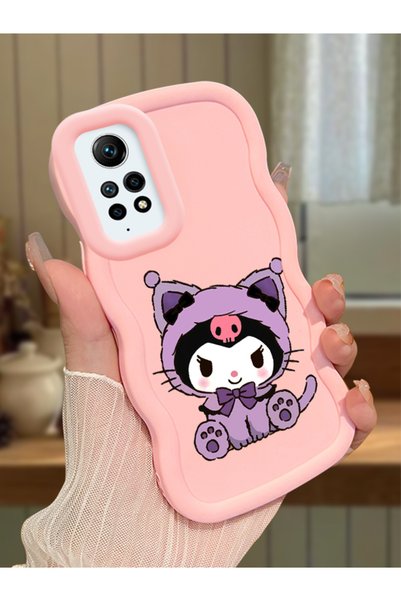 Hontinga Redmi Note 12 Pro 4g Compatible Case with Camera Protection Pink Sil...