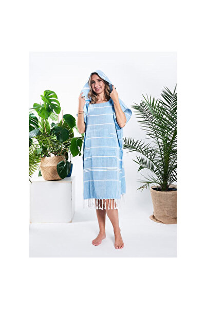 YEYE Made In Nature Poncho de hammam Yeye pentru femei, 100% bumbac