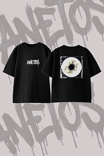 Anetos Σχέδιο λογότυπου Slipknot, εμπριμέ στην πλάτη, βαμβακερό μαύρο μπλουζά...
