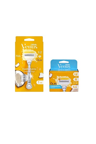 Gillette Venus Comfortglide Olay Tıraş Makinesi + 5 Adet Yedek Tıraş Bıçağı
