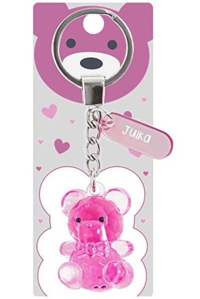 Be-Happy Gifts , Breloc/pandantiv acrilic cu gravura personalizata, Ursulet d...