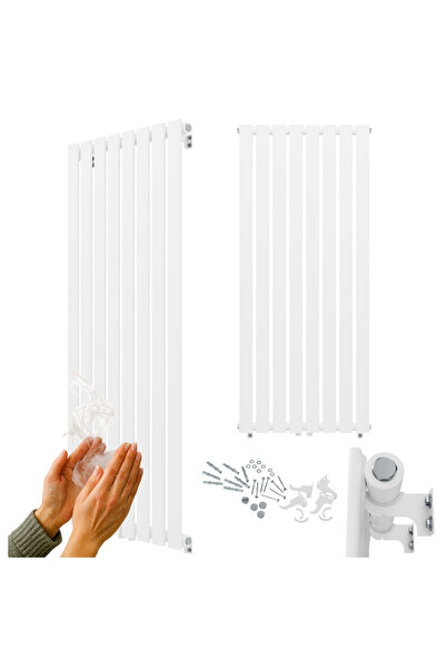 Granitan Radiator Baie Fero, Vertical, Panou, 1400x600 mm, 916 W, Alb