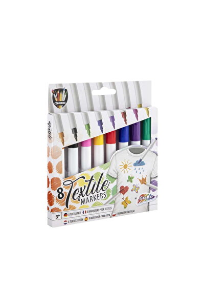 GRAFİX Set de markere textile 8 culori 150035