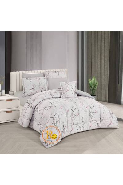 bo Summer Cherry Blossom Tablecloth Single and Double-Sided (6 Pieces) - Gray...