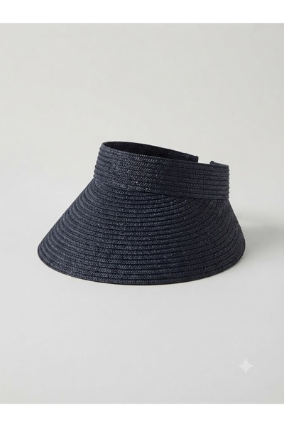 Fonem Premium Adjustable Beta Visor - 100% Natural Paper Wide Brim Straw Beac...