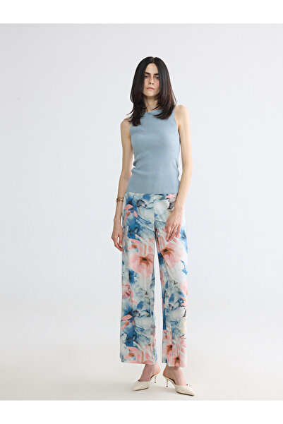 LC Waikiki Elastic Waist Floral Women's Trousers