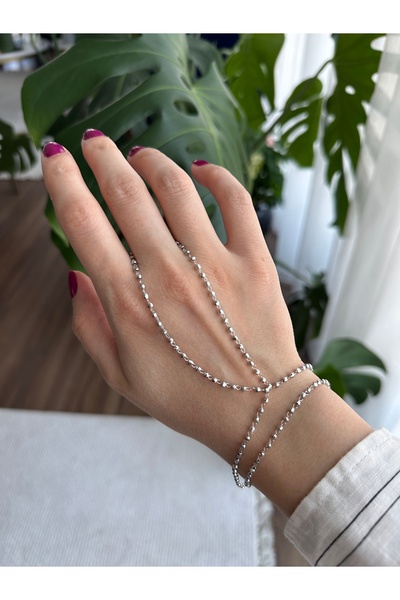 ringbox Gümüş Renkli Top Zincir Şahmeran