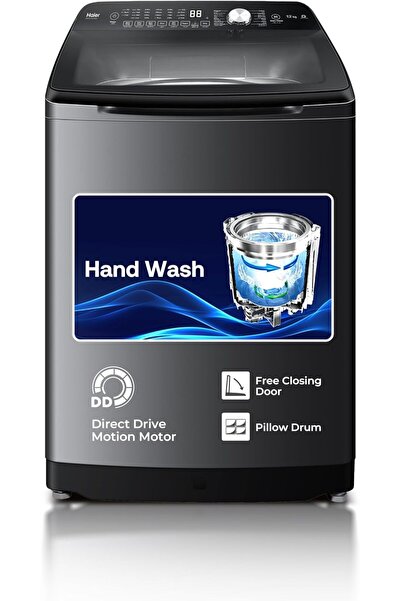 Haier 12kg Top Load Washing Machine Free Standing DD Motor Hand Wash Free Clo...