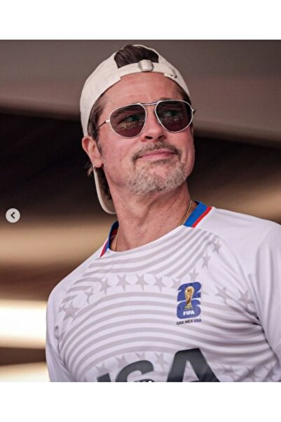 ny new york accessories Brad Pitt Model Pamuklu Arkadan Tokalı Yazlık Şapka