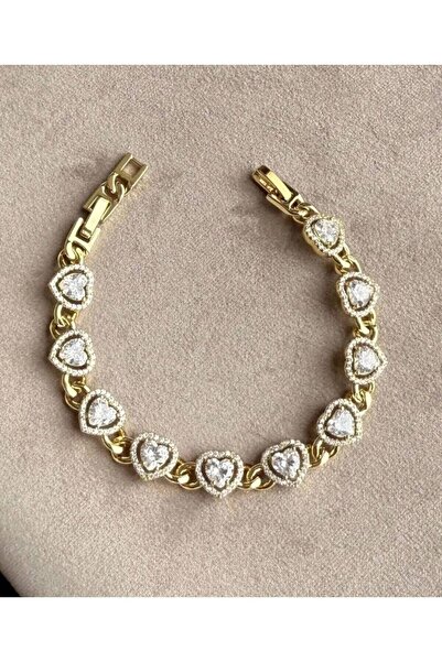 Haziran Accessories, Stoned Steel & Xuping Women's Bracelet
