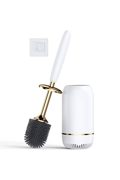 Simply Joy Set perie de toaletă și suport, din silicon, 360 ° Premium, Doar B...