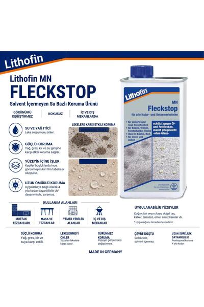 MN Fleckstop - 1 Lt. Profesyonel Taş Koruyucu Emprenye Leke Önleme 1L
