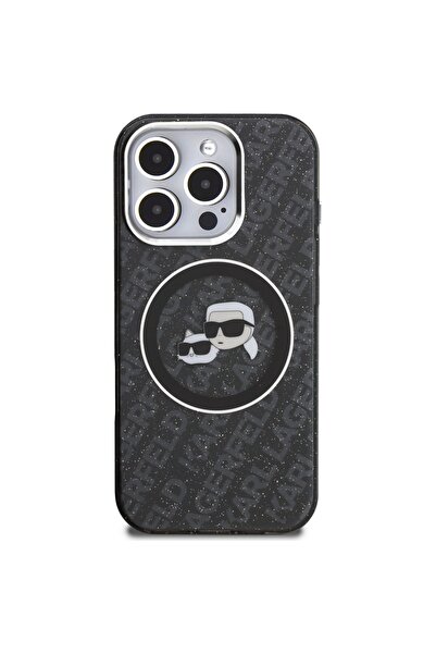 Karl Lagerfeld Husă IML Glitter Karl & Choupette MagSafe pentru iPhone 16 Pro...