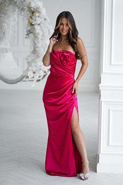 OEM Elegant Women's Red Two-Cotton Dress - Model 335-02