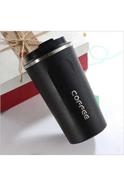 SOULSTAR Black Stainless Steel Thermal Mug 380 ml