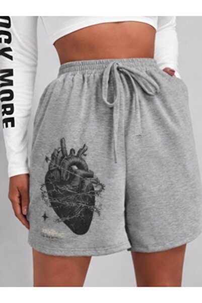 classy moda Unisex Oversize Relaxed Fit High Waist Special Design Printed Sum...