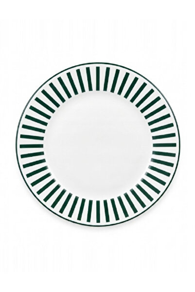 Evendi Plate, White/Green