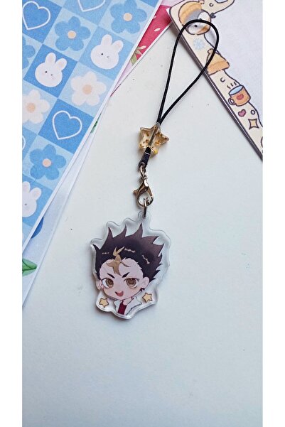 Atölye Moonlit Haikyuu Yu Nishinoya Telefon Süsü Charm
