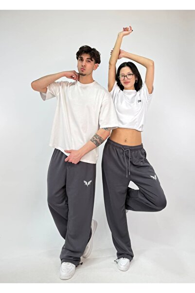 zaee Vnm Embroidered Adjustable Leg Baggy Sweatpants That Can Be Worn in All ...