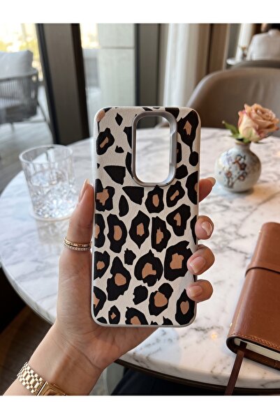 Hatreds Redmi Note 8 Pro Deri Dokulu Desenli Kamera Korumalı Darbe Emici Sili...