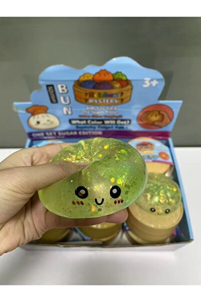 ismega Çin Mantısı Büyük Boy Simli Squishy Dumplig Yavaş Yükselen Yumuşak Antistres Sık Sık Oyuncağı Büyük Boy Sulu sukuşi