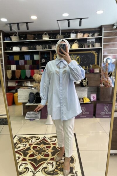 HÜMEYRA BUTİK Leaf Stone Shirt
