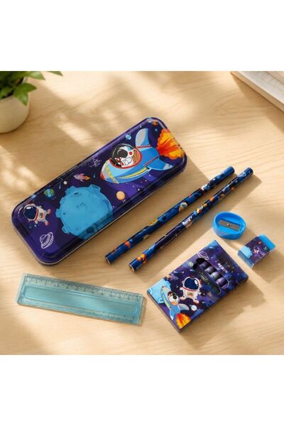idei 12-Piece Astronaut Space Model School Supplies Top Bottom Set , Contains...
