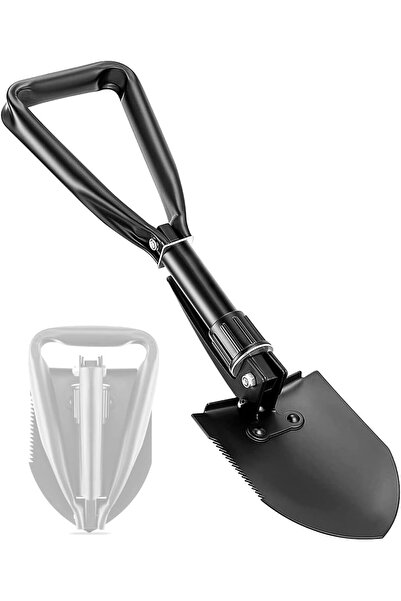 Arabest Folding Camping Shovel,24-Inch Overall Length,Durable with Serrated E...