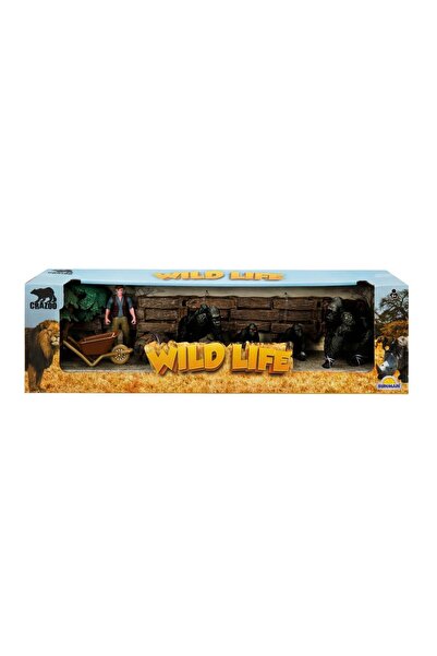 Crazoo Set de joaca cu animale din jungla, Crazoo, Gorila