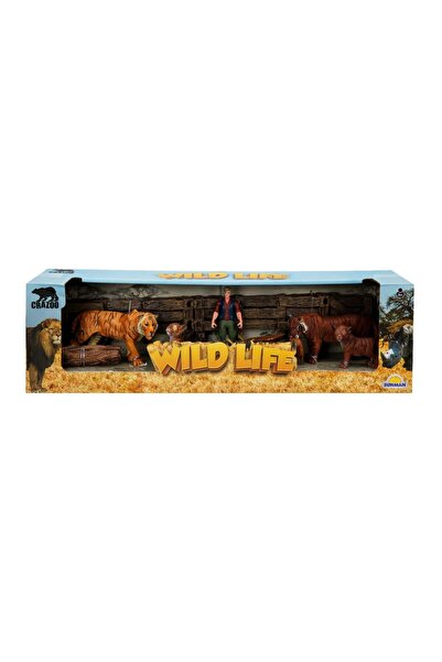 Crazoo Set animale din jungla cu figurina, Crazoo, Tigru