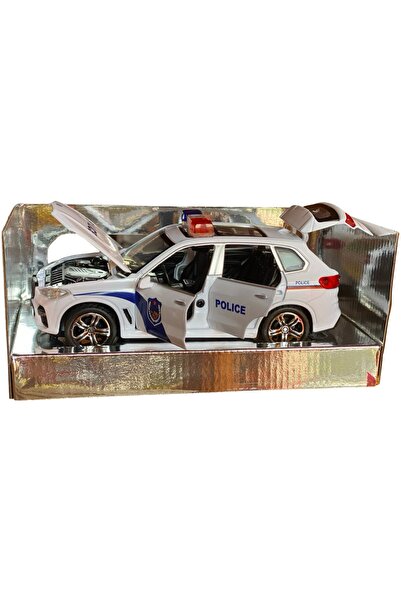 JPT Macheta Bmw X5 politie sunet, lumini, deschide tot, 1:32
