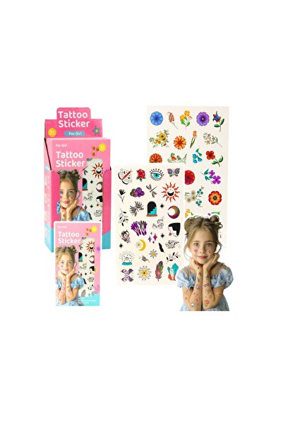 LEAN Set de tatuaje temporare pentru copii, 60 de modele, 24,5 x 14 cm, 27761