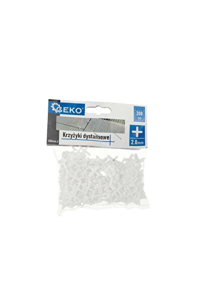 GEKO Set de distanțiere în formă de cruce pentru plăci ceramice, 2 mm, 200 de...