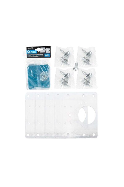 GEKO Set de plăci pentru repararea balamalelor, 4 piese, G64977