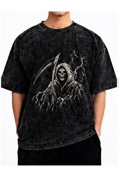 bellanova Unisex πολύχρωμο μπλουζάκι με στάμπα Oversize Streetwear Άνετη εφαρ...