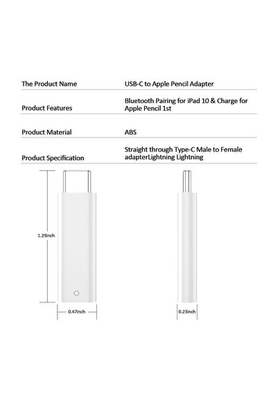 Arshys USB-C to Apple Pencil Adapter
