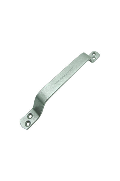 MR.BRACKET Gümüş Çelik Dayanıklı Vidalı Tutma Kulpu 21.5 cm - Ağır Site Bina Okul Bahçe Kapısı Metal Kapı Kolu
