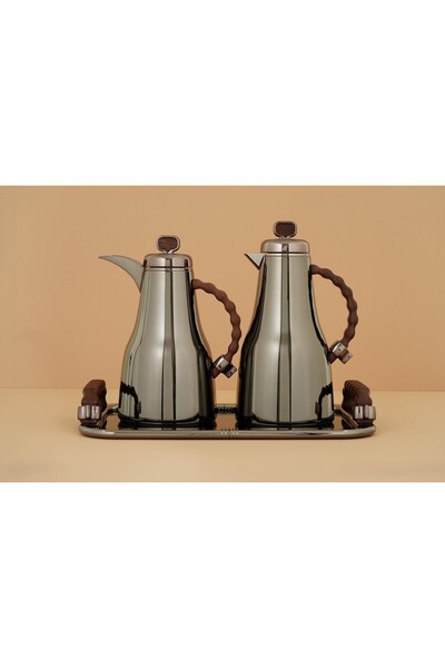 Alamtiaz Set of 3 Pieces Consisting of 2 Steel Tumblers and 1 Luxurious Steel...