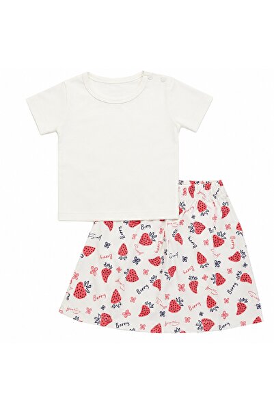 PALM PEANUTS Girls 2 Piece Cotton Summer Clothing Set – Short Sleeve T-Shirt ...