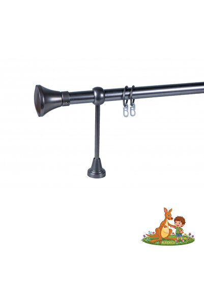 KLEIDECO Galerie simpla perdea BRAZILIA, Metal, Diametru 25 mm, Capete BELO H...