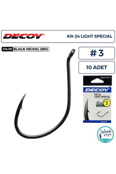 Decoy KR-24 Light Special Delikli Olta İğnesi BN #3 (10 Adet)