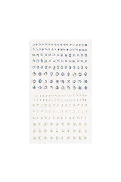 OEM Strasuri autocolante pentru față, irizate, albe – decor strălucitor pentr...